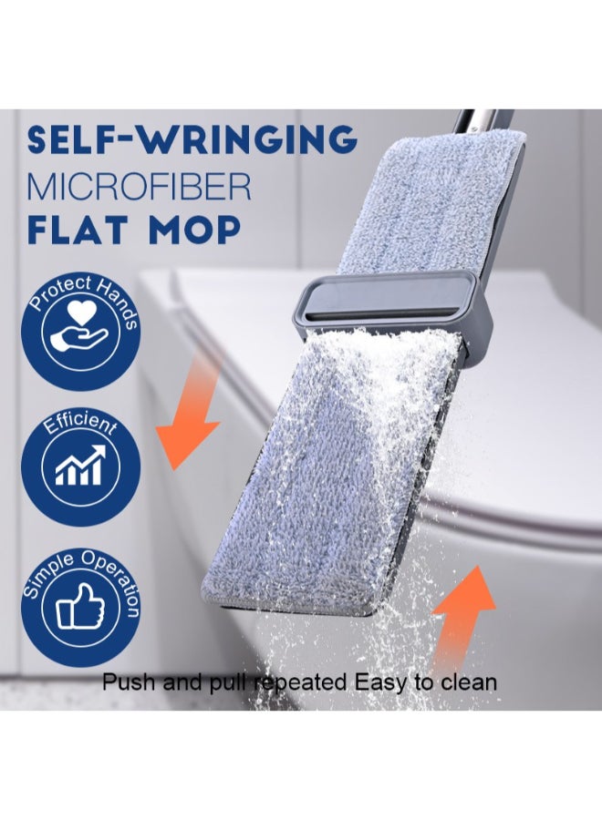 PAACHU Spray Mop with 2 Washable Microfiber Pads-Cleaning Mop with Refillable Water Tank-Ceramic Floor Mop for Home Kitchen - Image 4